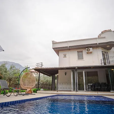 Tatil Evi Fethiye Ölüdeniz'de Dağ ve Doğa Manzaralı Lüks Villa A1
